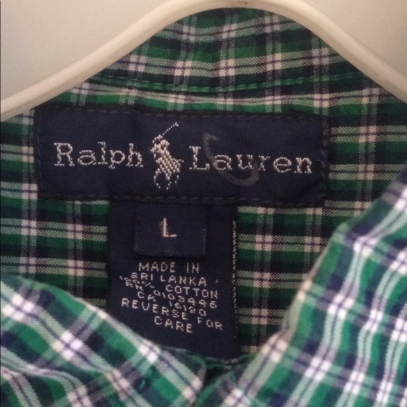 🇺🇸Boys RALPH LAUREN Short Sleeve Button Shirt L - Picture 5 of 8